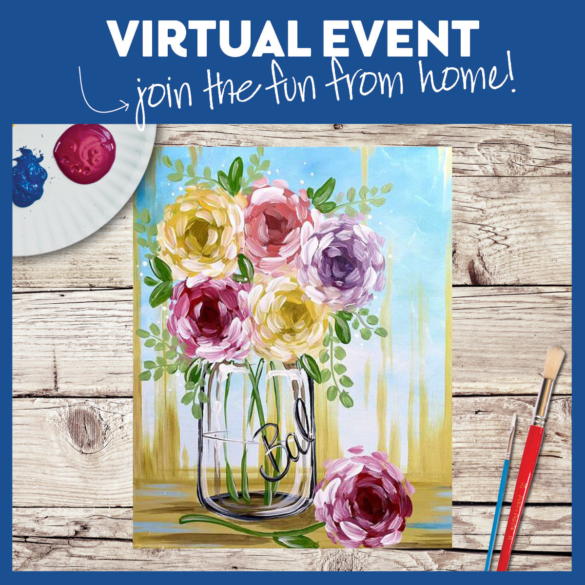 LIVE INTERACTIVE VIRTUAL CLASS - ART KIT INCLUDED (HAVE SUPPLIES? THEN IT'S ONLY $15!)